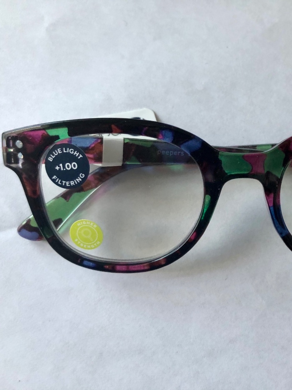 NEW Cosmic Quartz Peepers Blue Light Filtering‎ +1.00 Readers